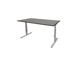 Bureau Linesto Plus Hoogte instelbaar 120x80cm Logan eik Alu T-poot