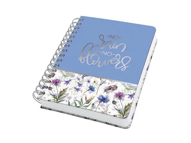 Notitieboek Jolie A5 spir. MISTY MEADOWS punt-gelijnd 240pag 120gr HC