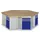 Werkbank 890x2700x2340mm Beukenhouten Plaat 6 Kastblokken 12laden