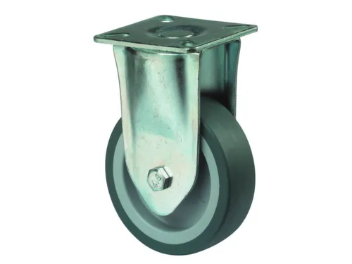 Bokwiel 50kg Plaat 75x24mm Thermoplast Spoorvrij Blauwgrijs