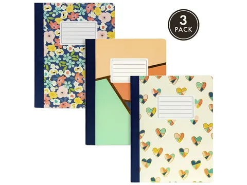 #Notitieboek Pukka Pad Floral Love pak 3 stuks assorti