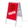Stoepbord A1 complete set met print "INGANG" Rood