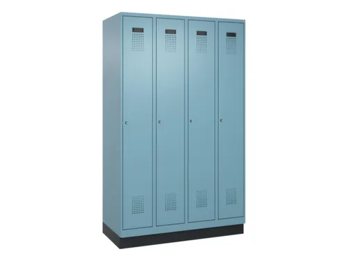 locker voor scheiding van kleding,HxBxD 1950x1200x500mm,4vak