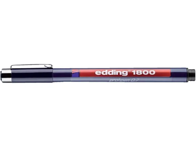 Fineliner edding 1800 zwart 0.7mm