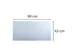 Onderlegger flexibel PVC 43x90cm kristal