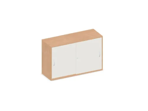 schuifdeurkast,HxBxD 770x1200x430mm,decor romp beuken,decor front wit