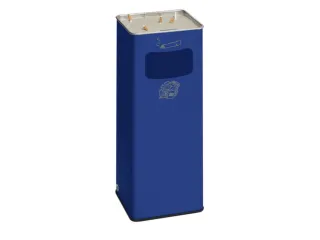 Combi-asbak Hxbxd 660X230X230Mm Vierkant Blauw - 1