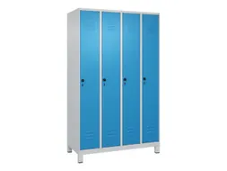 locker,HxBxD 1950x1200x500mm,4vak,vak B 300mm,draaigrendel,voeten