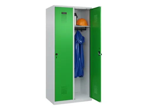 locker,HxBxD 1850x800x500mm,2vak,vak B 400mm,draaigrendel