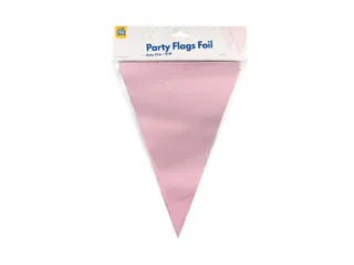 Party Flag Foil Baby Pink - 3