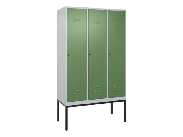 locker voor scheiding van kleding,HxBxD 2120x1200x500mm,3vak