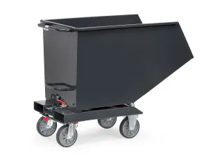Afvalbakken 4702a Ral7016 750kg 450 liter Aftapkraan - 1