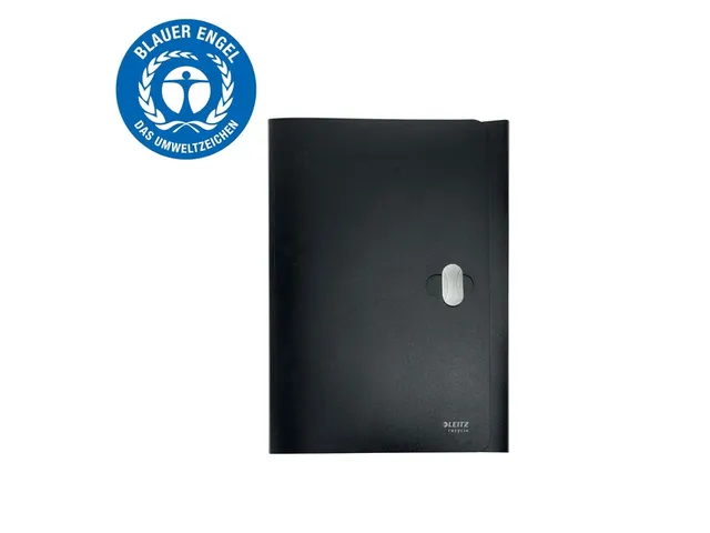 Dossiermap Leitz Recycle A4 3-kleps PP zwart