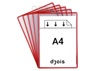 Zichtpanelenframe hangend Tarifold A4 rood 5 stuks - 3