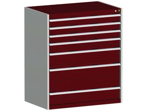 Ladekast 1200x1050x650mm 7laden 200kg Kleur Ral3004