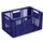 Euronorm Stapelkrat Pe 320x600x400mm 63liter Open Blauw