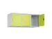 opzetkast,v. locker,3vak.,vak B 400mm,HxBxD 500x1200x500mm