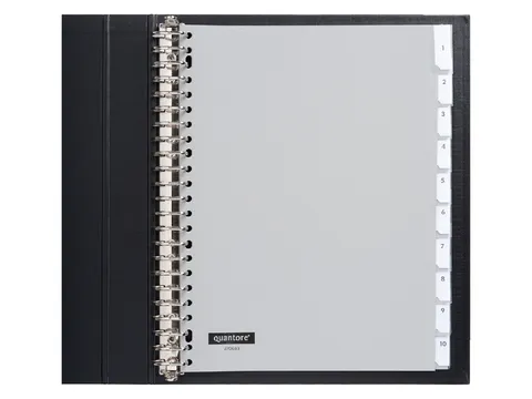 Tabbladen Quantore A4 23-Gaats 10-Delig Met Venster Grijs Pp