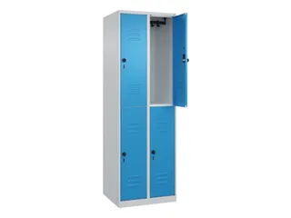 dubbeldekse locker,HxBxD 1850x600x500mm,2x2vak.,vak B 300mm - 2