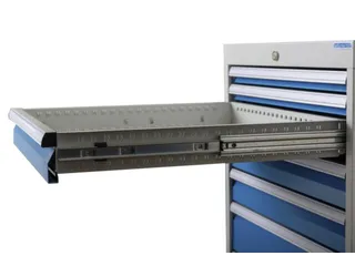 werkbank,HxBxD 860x2800x750mm,onderstel RAL3003,fronten RAL3003 - 5