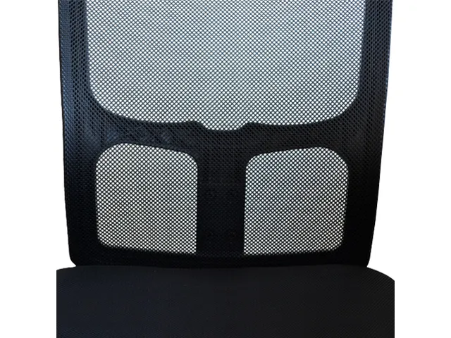 Bureaustoel Basic Classic Zwart Stof Netrug