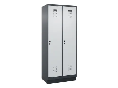 locker voor scheiding van kleding,HxBxD 1950x800x500mm,2vak