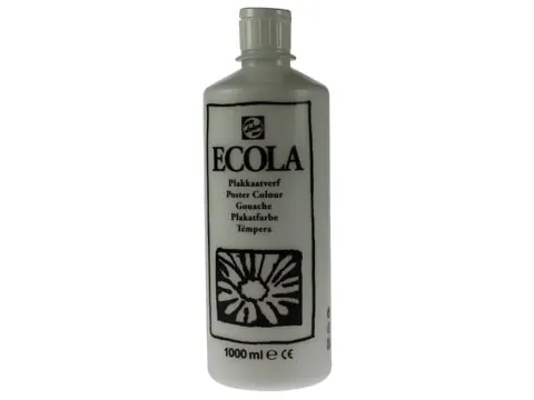 Plakkaatverf Ecola Flacon van 1000 ml Wit