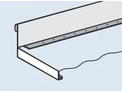 stortgoedlijst,v. inhaakstelling,HxB 100x1000mm,staal verzinkt