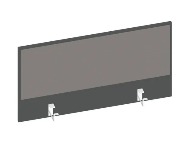 baliepaneel bureau aanbouw achter MS-donkergrijs BN8078-grijs 1000mm