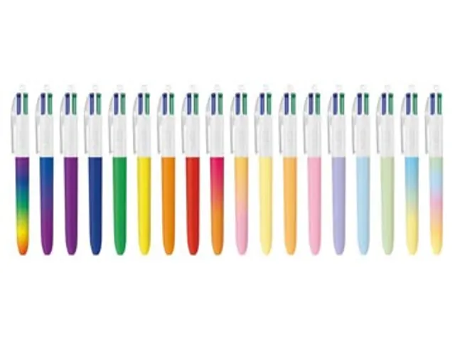 BIC 4 colours BAR 4 kleuren-balpen Assorti Display 216 stuks