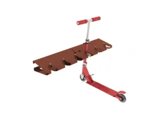 Steprek voor 6 steppen L 990mm eenzijdig roesteffect - 2