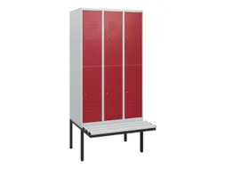 Dubbeldekse dekenkist,HxBxD 1950x900x815mm,3x2vak.,vak B 300mm