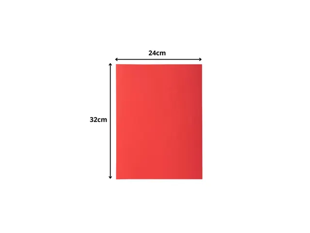 50 dossiermappen met 1 klep ROCK''S 220 24x32cm Rood