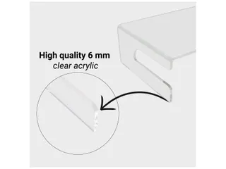 Monitorstandaard Transparant Acryl 120mm - 13