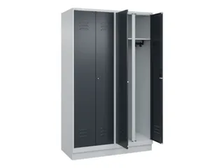 locker voor scheiding van kleding,HxBxD 1950x1200x500mm,4vak - 2