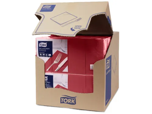 Tork 477418 Soft Lunchservet Advanced Bordeaux 33x33cm