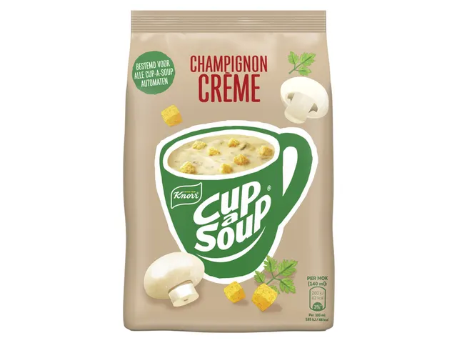 Cup-a-Soup Knorr machinezak Soep champignon crème 140ml