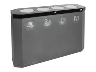 afvalverzamelstation,4x45l,HxBxD 830x1200x355mm,4opening(en) - 1
