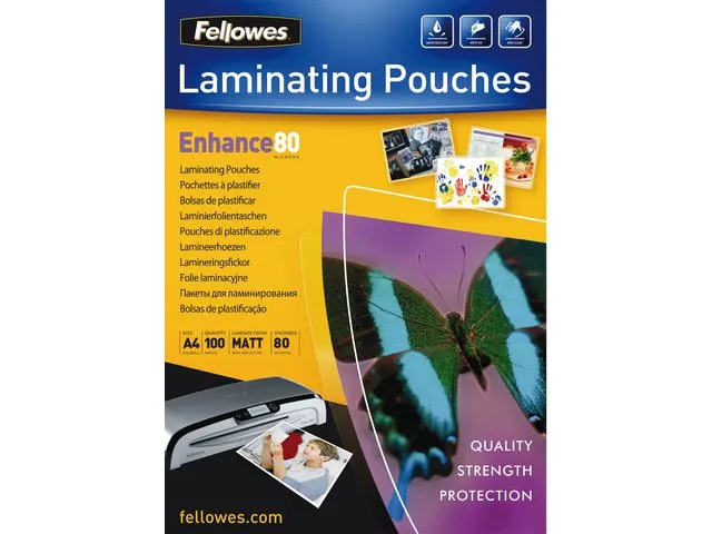 Lamineerhoes Fellowes A4 Mat 80 Micron