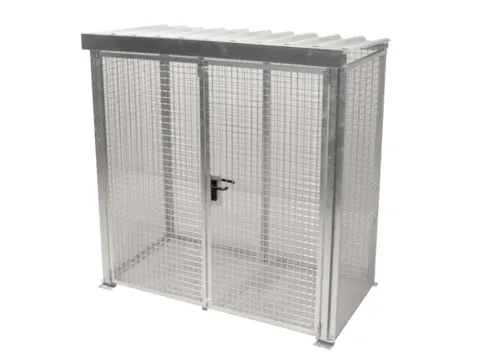 Gasflessendepot Voor 32 Gasflessen 2180x2100x1085mm Staal/draadgaas