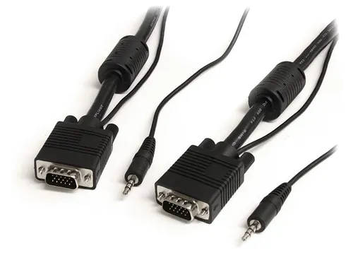 Coax Hoge Resolutie Vga Monitorkabel Met Audio Hd15 M/m 5 Meter