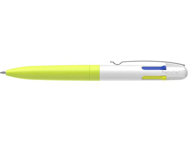 Balpen Schneider Take 4 Neon geel/wit