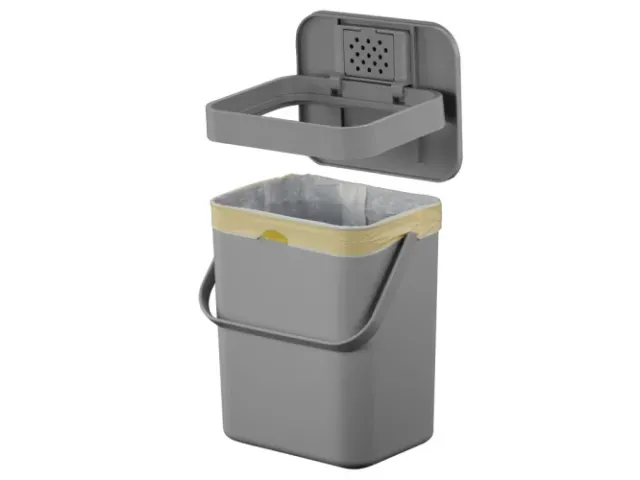 Puro II Food Waste Caddy Afvalbak 5 Liter Grijs