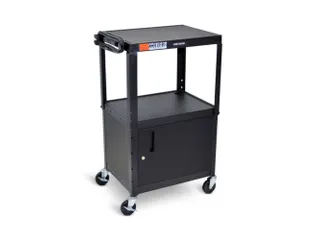 bijzetwagen,HxLxB 610-1060x610x460mm,zwart,2niveau(s) - 1
