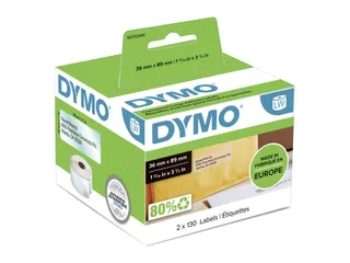 Etiket Dymo 99013 Labelprint Eurolabel 36x89mm Transparant S0722410 - 7