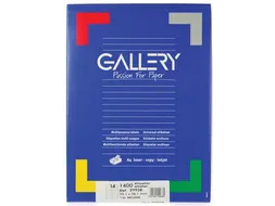 Gallery Witte Etiketten 99.1x38.1 mm Ronde Hoeken