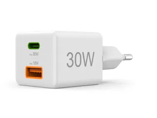Oplader Hama USB-C/USB-A Mini PD 30W wit - 7