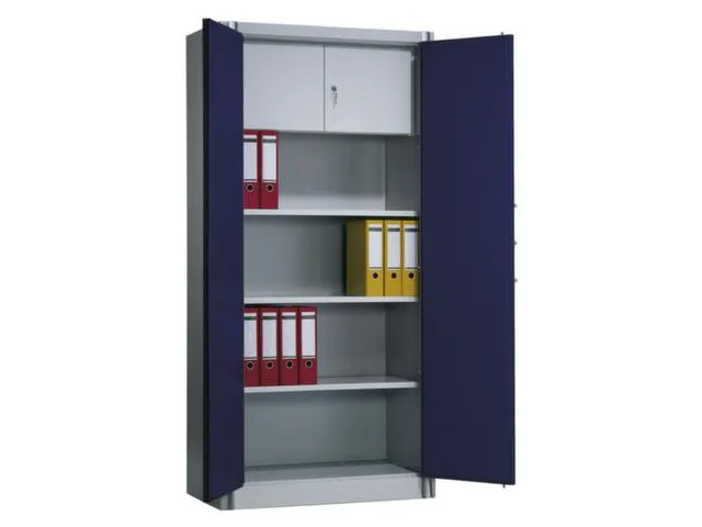 Documentenkluis 1950x930x500mm 3legborden Corpus Ral7021 Front Ral3003