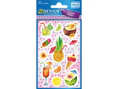 Papieretiket Z-design Creative pakje a 2 vel tropische cocktails