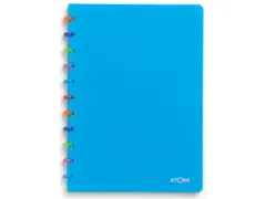 schrift Tutti Frutti A4, gelijnd, transparant blauw